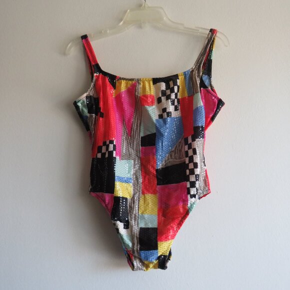 Diva Dillards Multicolor Sequined Women’s One Piece Sleeveless  Swimsuit 14 (30) - Picture 1 of 13